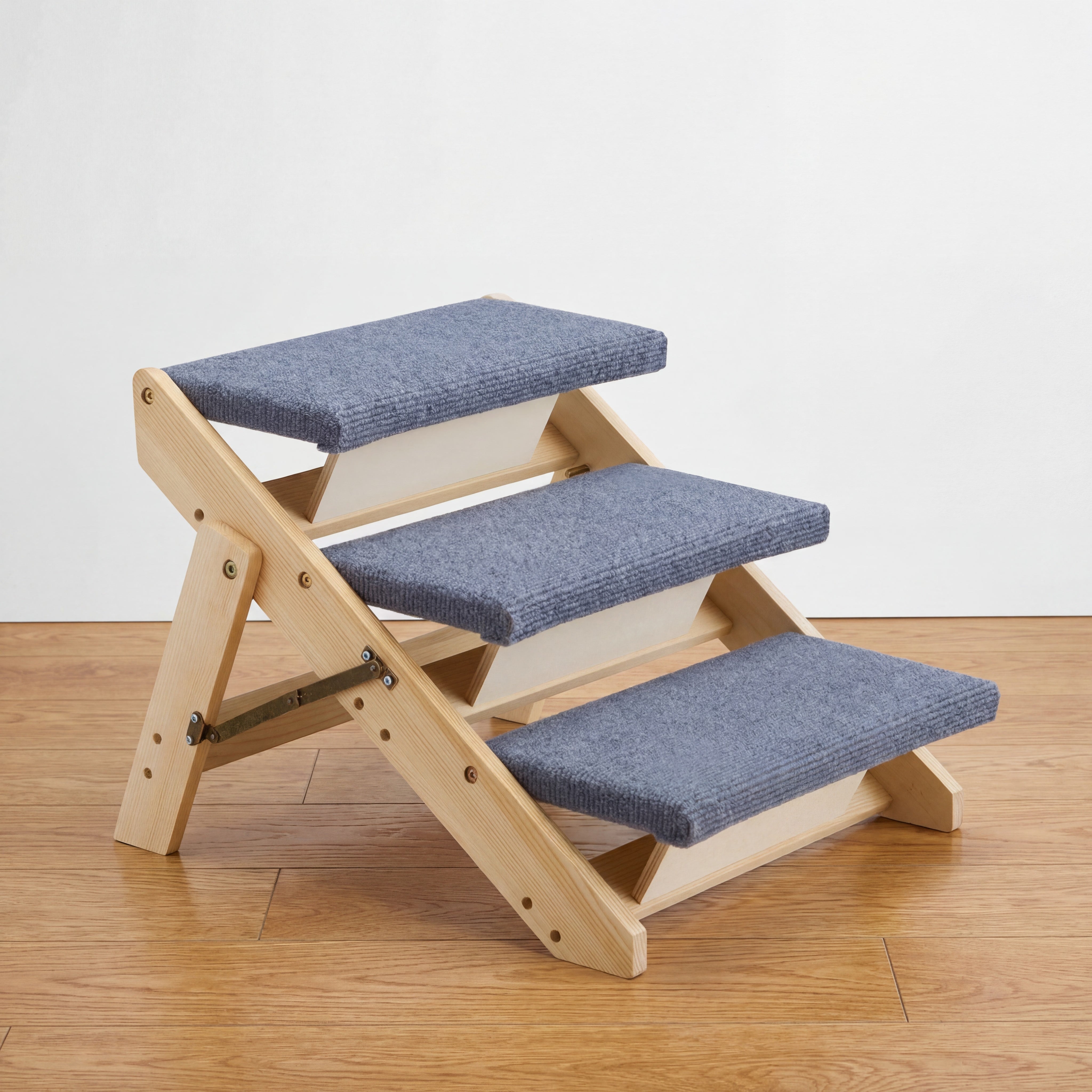 The Paw Step Fold - Premium Foldable Solid Wood Dog Stairs