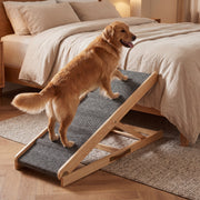 The Paw Step Classic - Premium Adjustable Solid Wood Dog Ramp