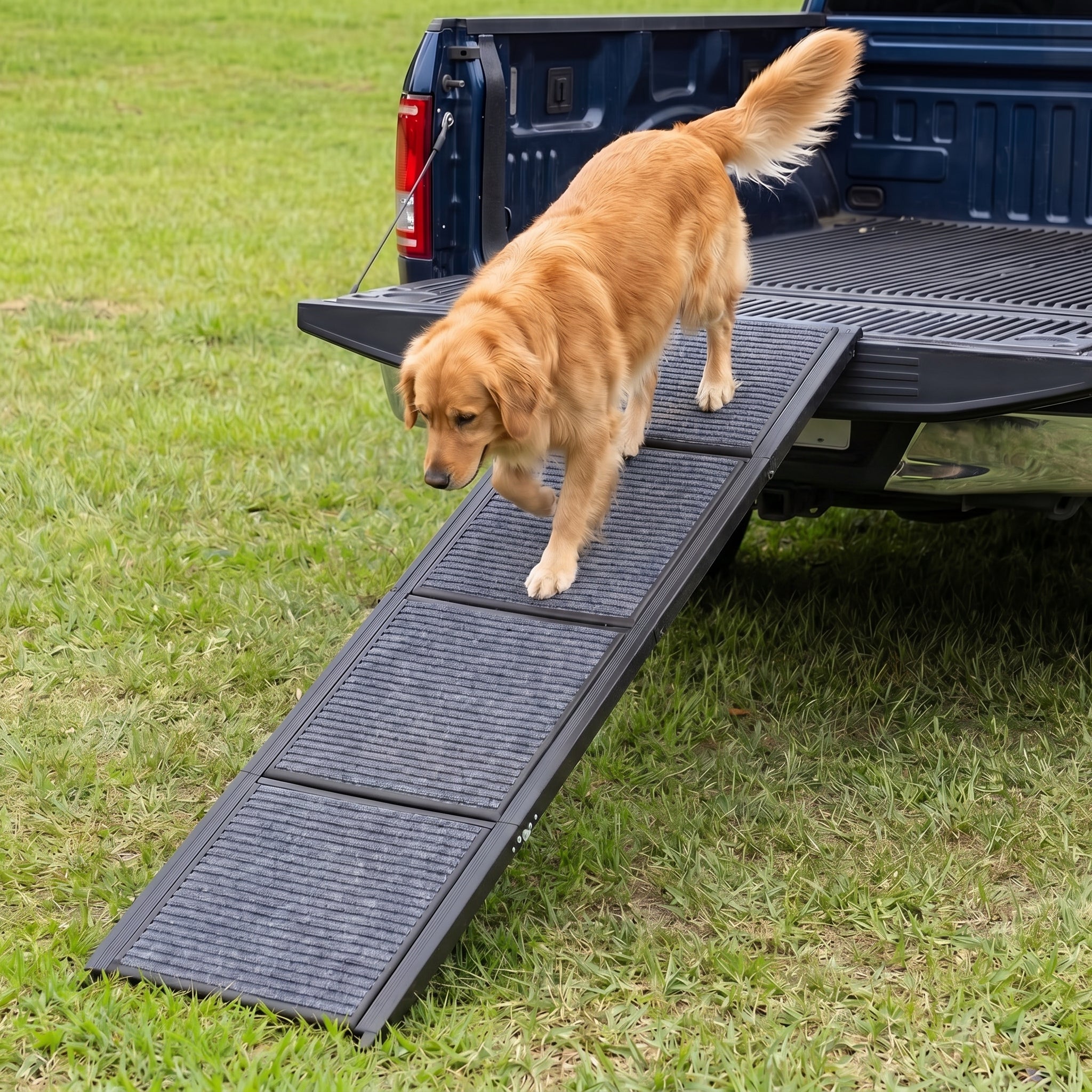 The Paw Step Truck - Folding Solid Aluminum Dog Ramp